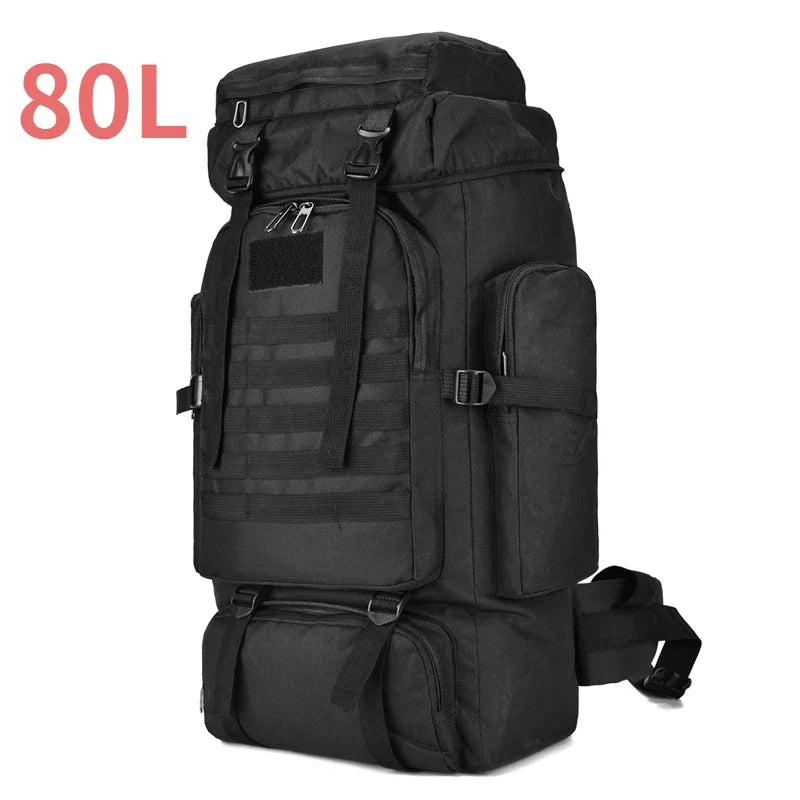 Large Hiking Backpack 80L Waterproof for Camping