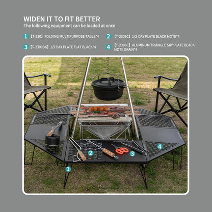 Camping Gear Storage Bag – Foldable Table Organizer