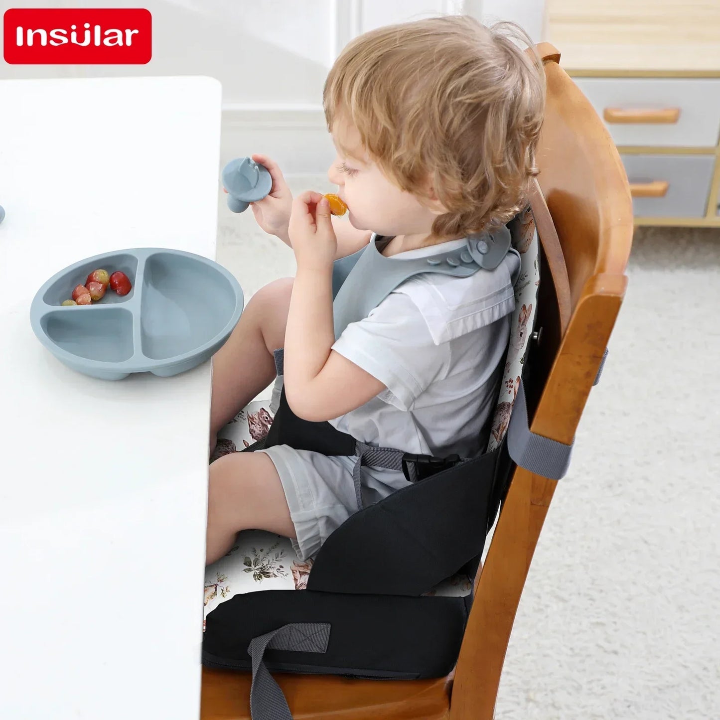 Kids Booster Seat Cushion – Portable & Anti-Slip Comfort
