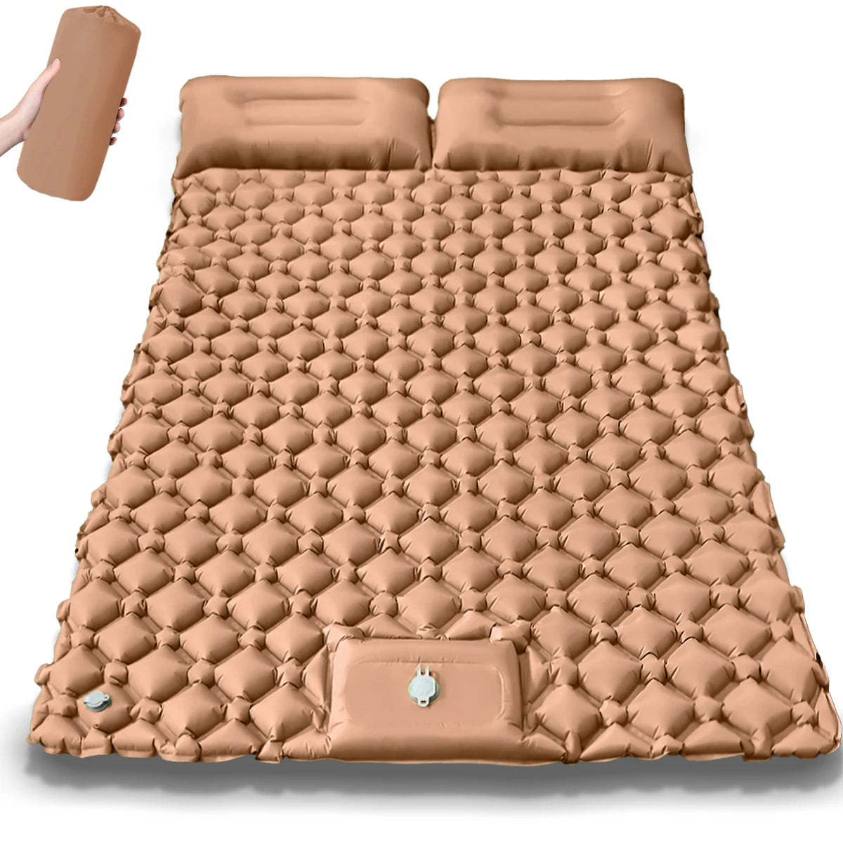 Double Inflatable Sleeping Pad – Extra Wide Comfort