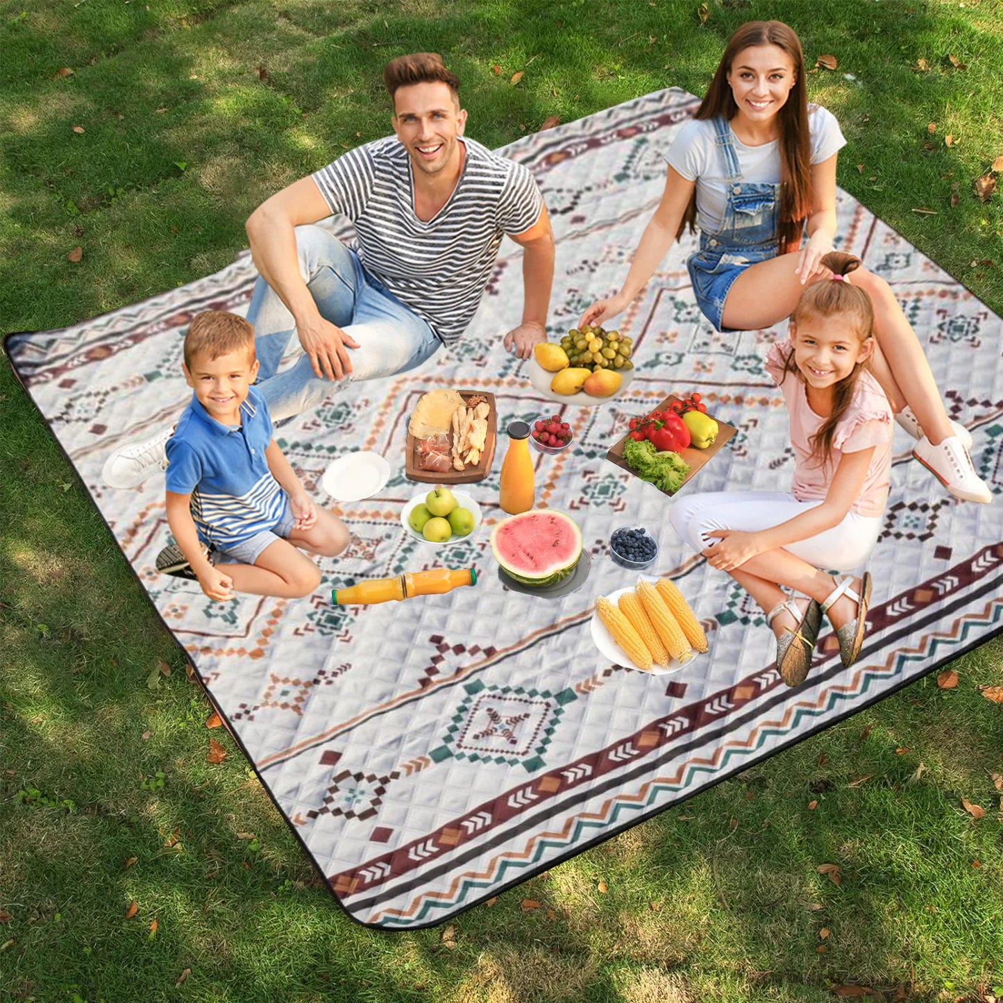 Waterproof Picnic Blanket – Large 200×200 Outdoor Mat