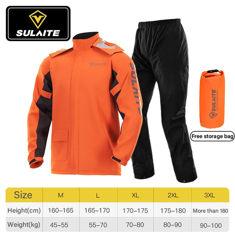 Waterproof Motorcycle Rain Suit for Full Weather Protection