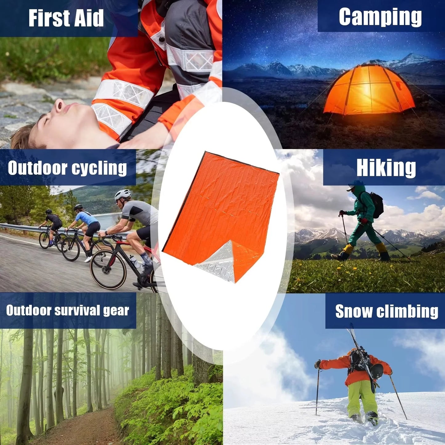 Emergency Thermal Sleeping Bag – Waterproof Survival Bivy