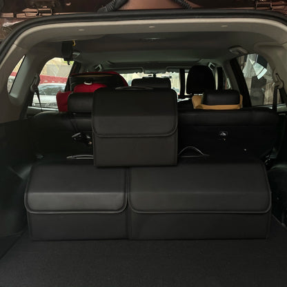 PU Leather Car Trunk Organizer – Collapsible & Multipurpose