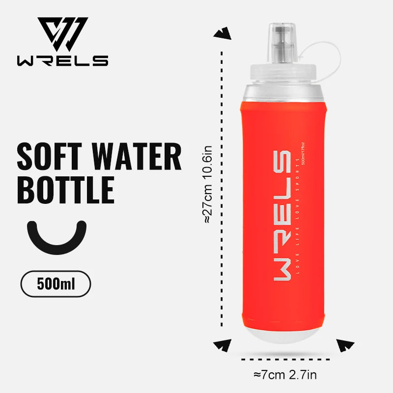 500ML Collapsible Water Bottle for Hiking & Running