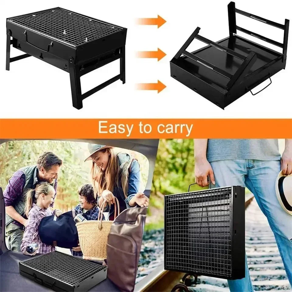 Portable Charcoal BBQ Grill – Compact Outdoor Cooking