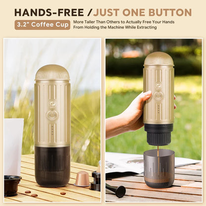 Portable Electric Espresso Maker for Travel & Camping