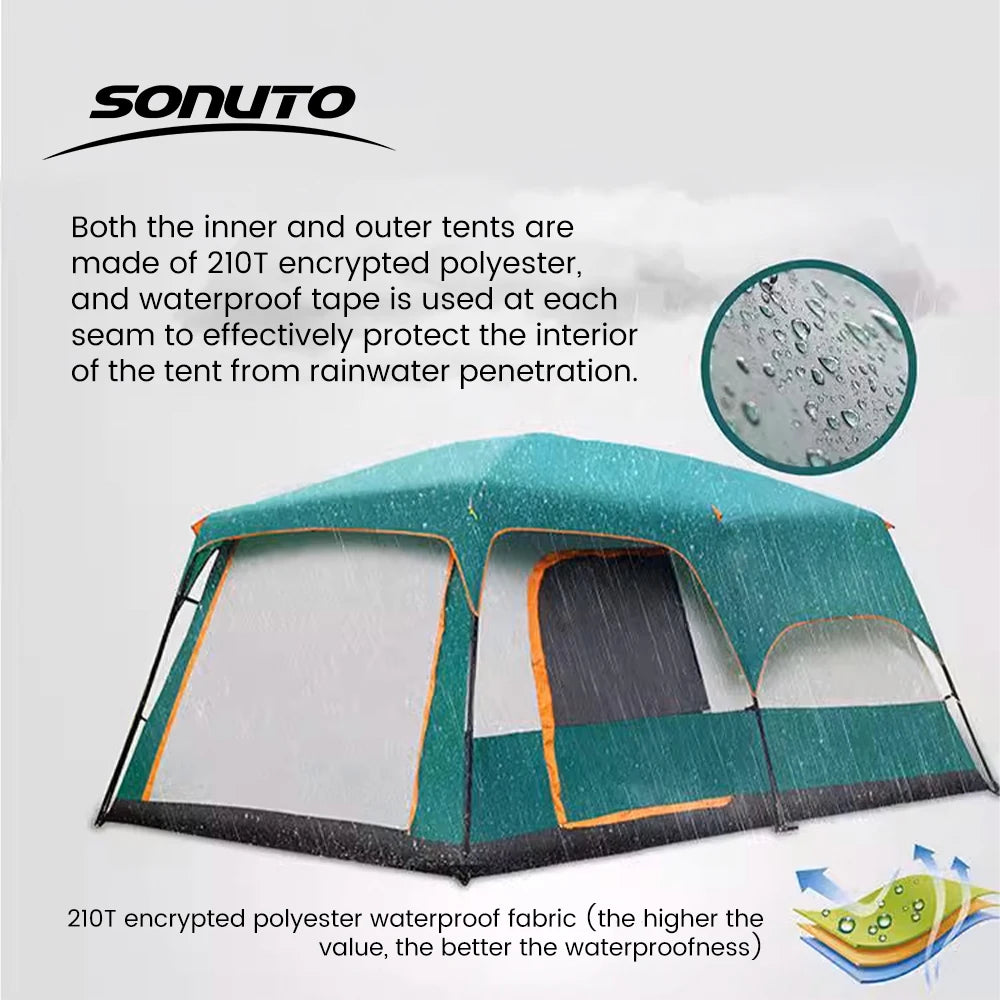 4 Season Family Camping Tent Large Waterproof Shelter