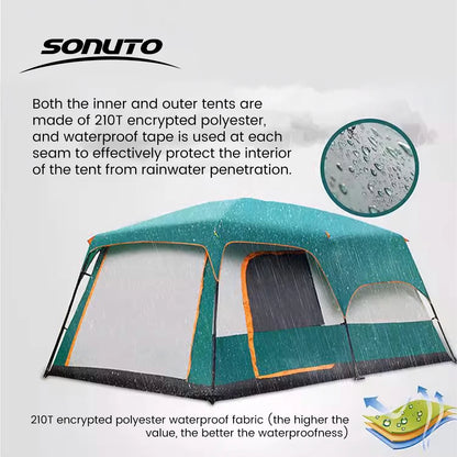 4 Season Family Camping Tent Large Waterproof Shelter