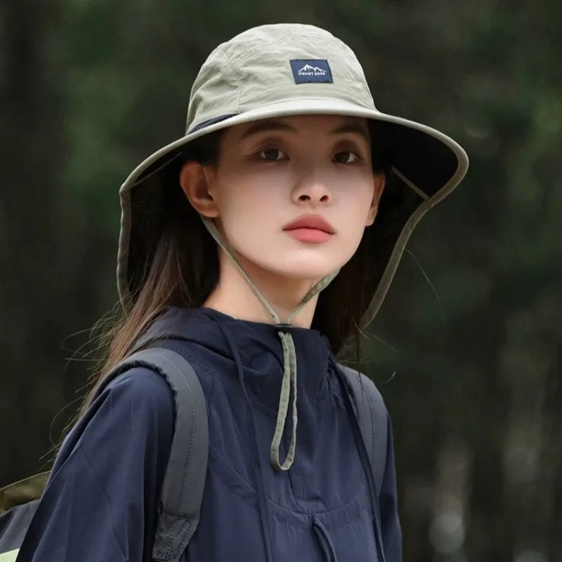Waterproof Sun Hat with Neck Flap for UV Protection