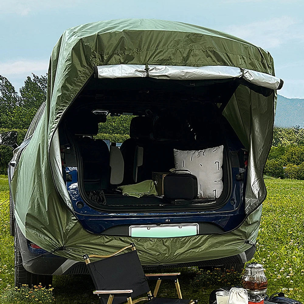 Car Rear Tent Waterproof Shelter for Camping Trips
