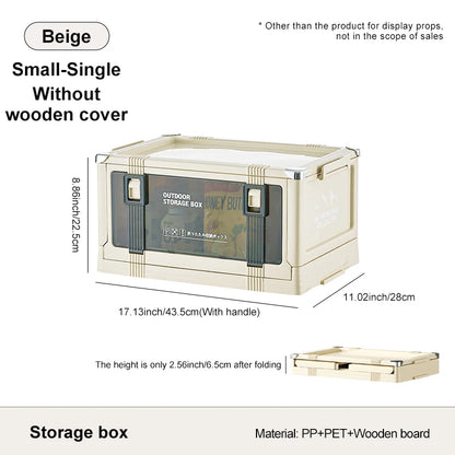 Foldable Camping Storage Box with Lid for Easy Organization
