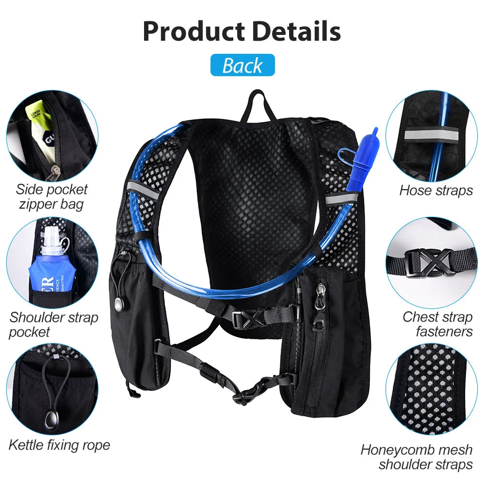 Ultra Lightweight Trail Running Hydration Backpack Vest