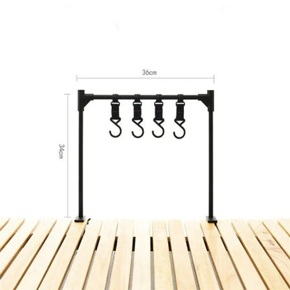 Camping Tableware Hanging Rack Space-Saving Organizer