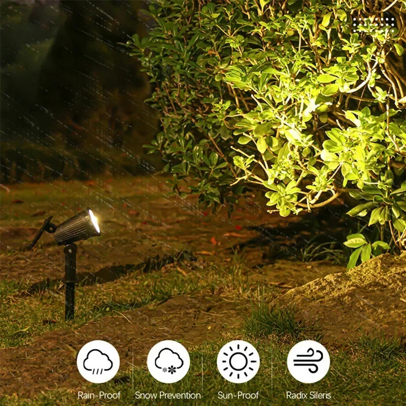 Solar LED Spotlight for Garden Bright Waterproof Lighting