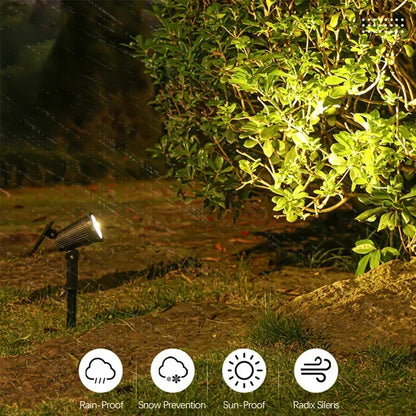 Solar LED Spotlight for Garden Bright Waterproof Lighting
