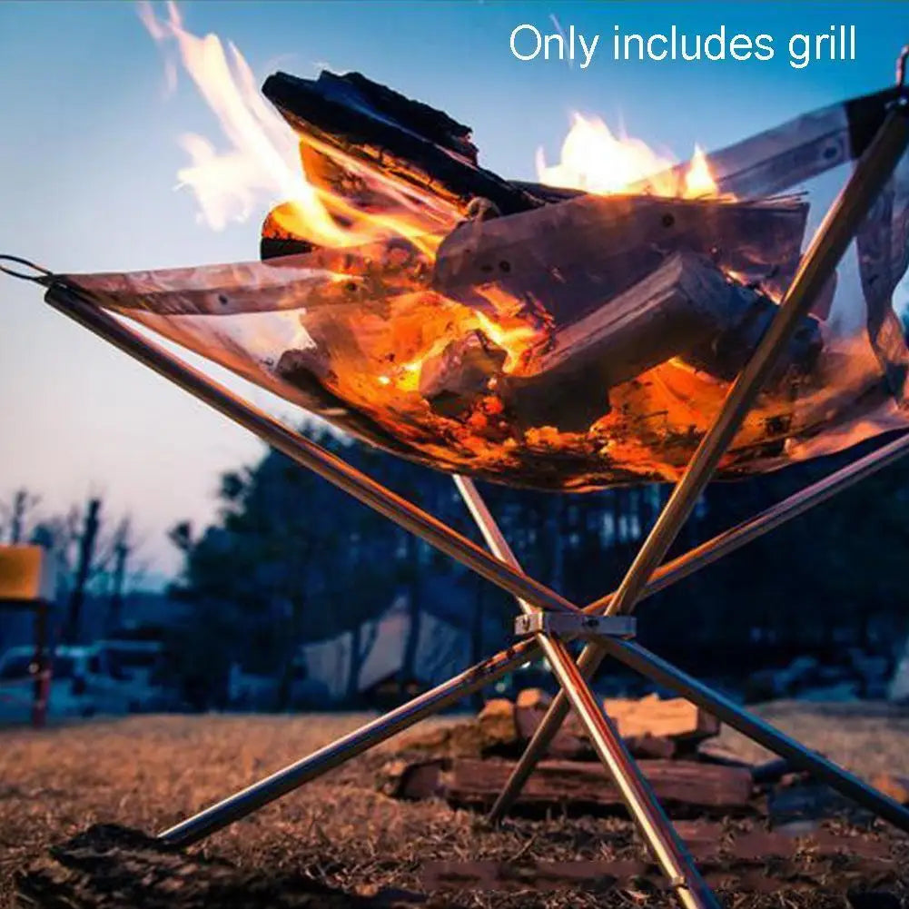 Portable Fire Pit – Quick Setup Outdoor BBQ Grill