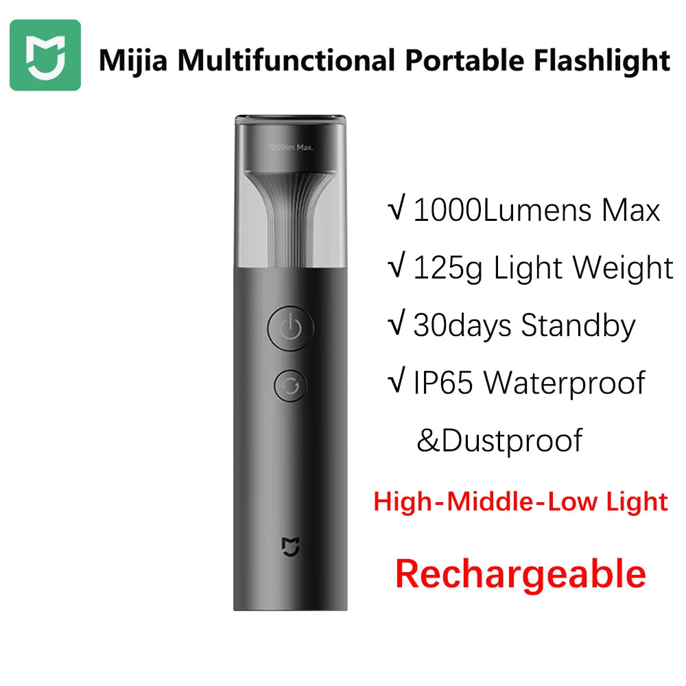 Mijia 4in1 Flashlight – 1000 Lumen Waterproof Light
