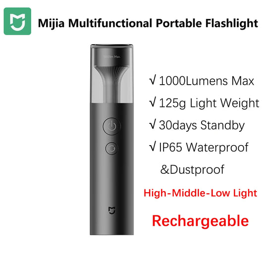 Mijia 4in1 Flashlight – 1000 Lumen Waterproof Light