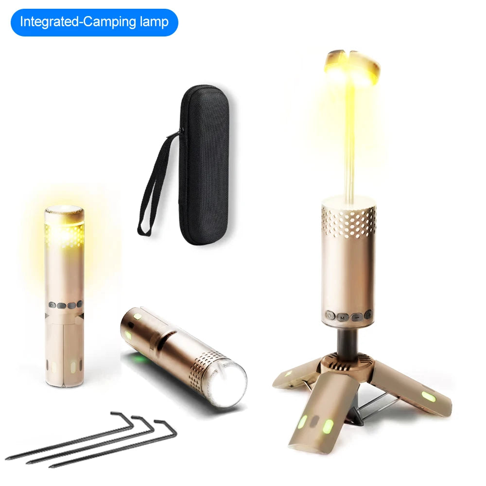 Upgraded Camping LED Flashlight – 800LM Multifunction Light