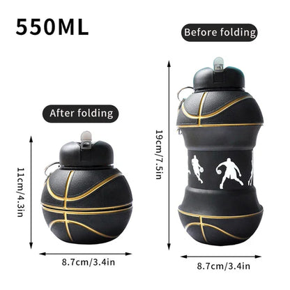 Foldable Silicone Water Bottle – Leakproof & Portable