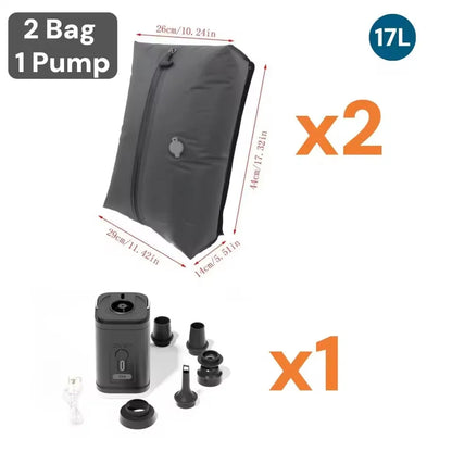 17L Vacuum Compression Bag – Save Space Travel Packing