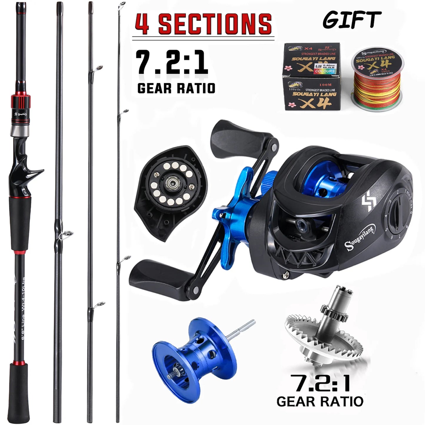 Carbon Fiber Fishing Rod Combo – Lightweight & Powerful