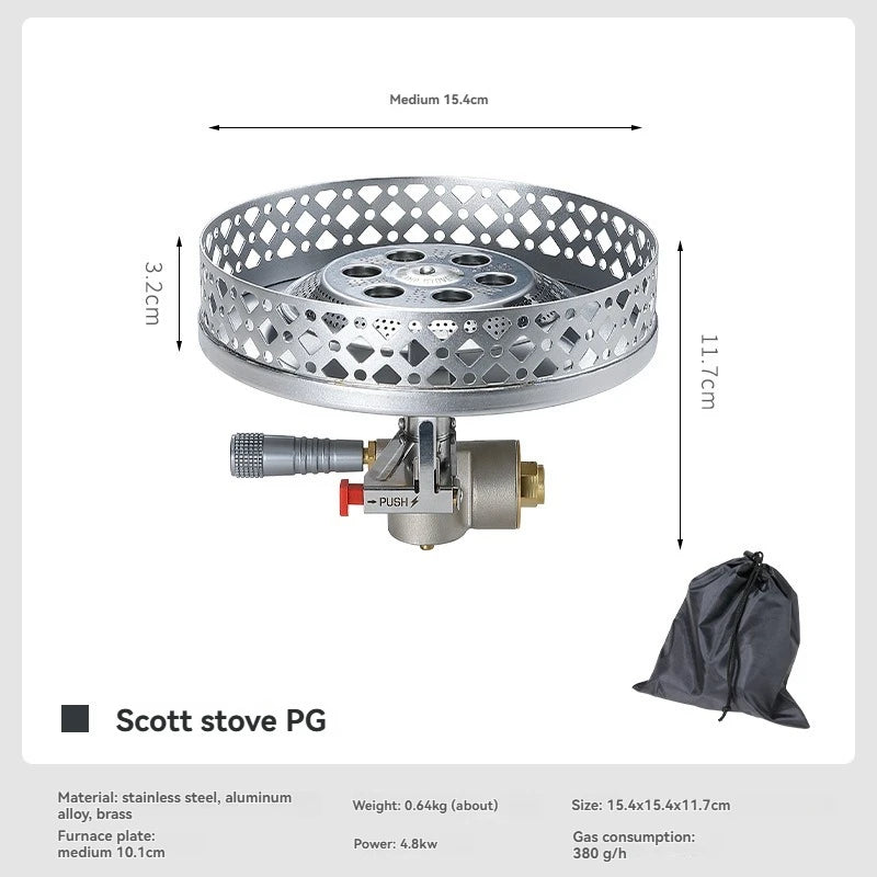 Portable Backpacking Gas Stove for Fast Outdoor Cooking