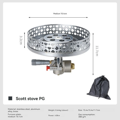Portable Backpacking Gas Stove for Fast Outdoor Cooking