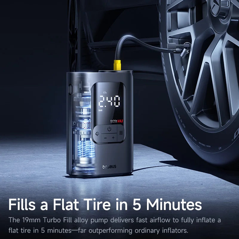 Wireless Car Air Pump Portable Fast Tire Inflator