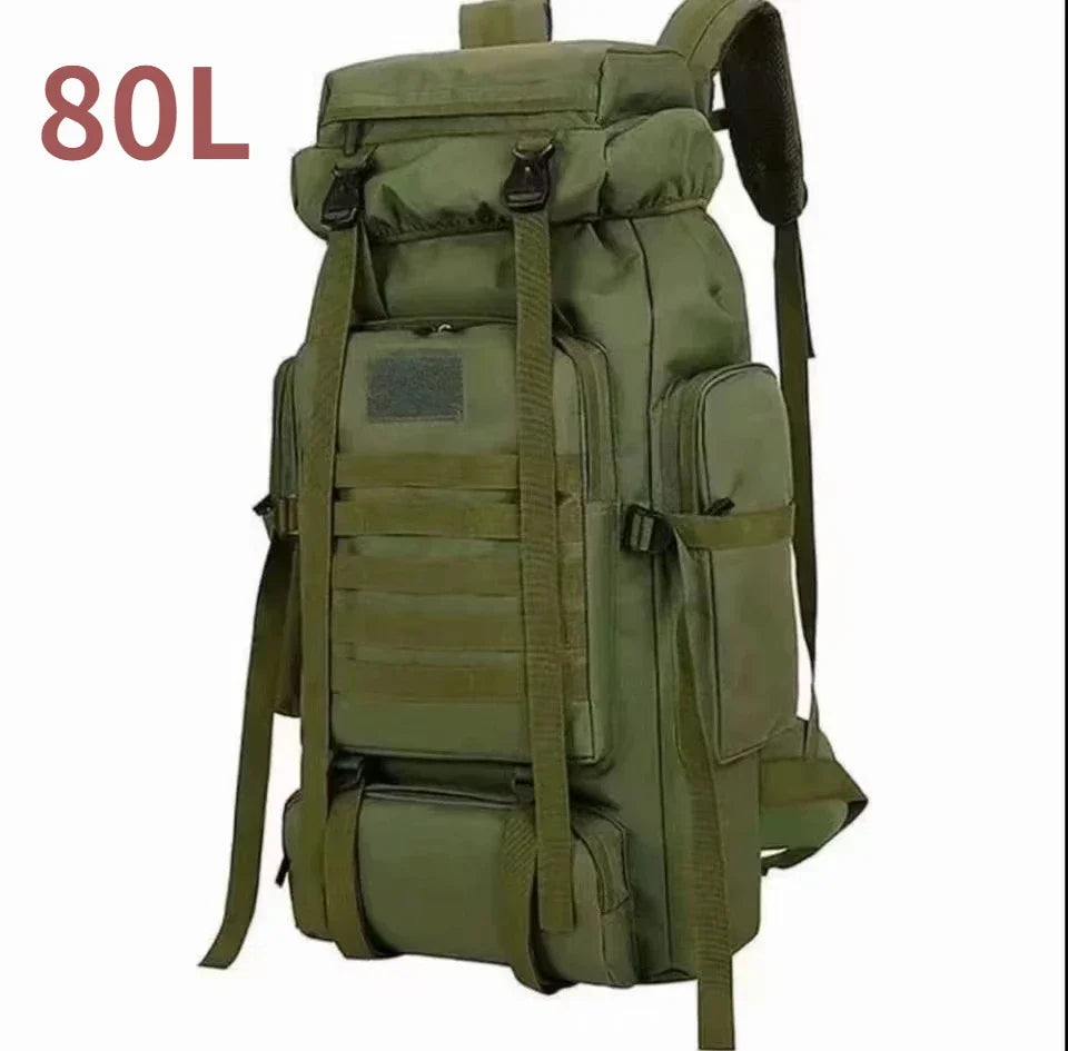 Large Hiking Backpack 80L Waterproof for Camping