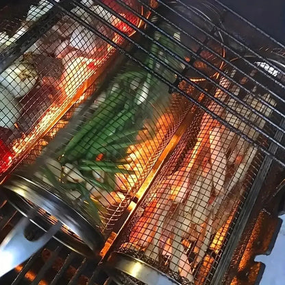 Stainless Steel BBQ Grill Cage for Easy Outdoor Grilling