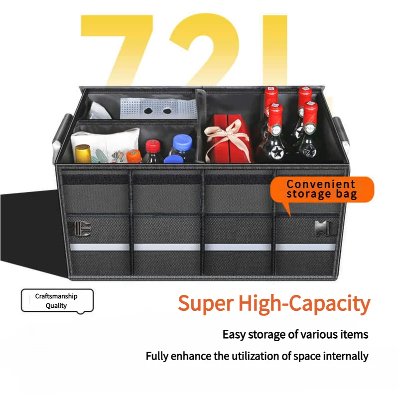 Car Trunk Organizer with Large Foldable Storage