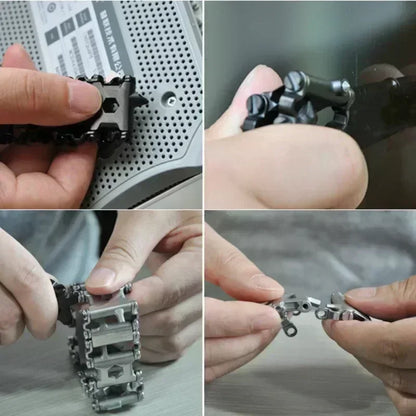 Multitool Bracelet with 21 Functions for Outdoor Survival