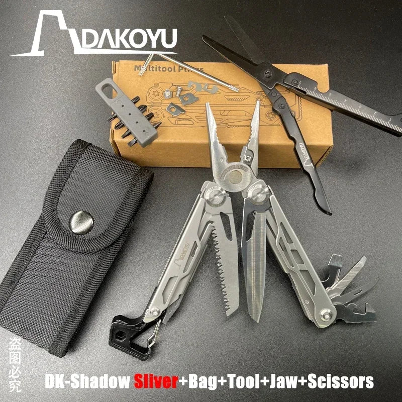 Camping Multitool Pliers with Emergency Whistle