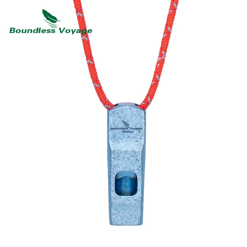 Titanium Survival Whistle – 120dB Emergency Safety Tool