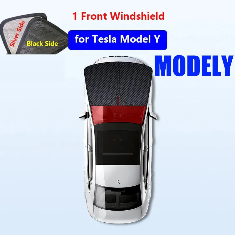 Tesla Window Sunshade – UV Protection for Front & Rear