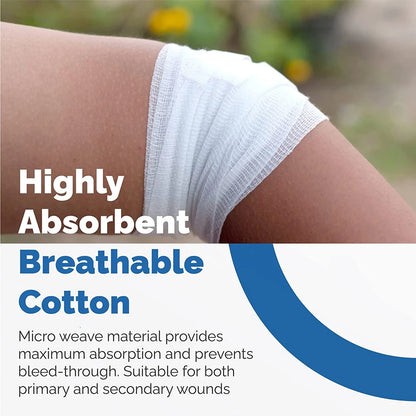 12-Pack Gauze Bandage Rolls for Emergency First Aid
