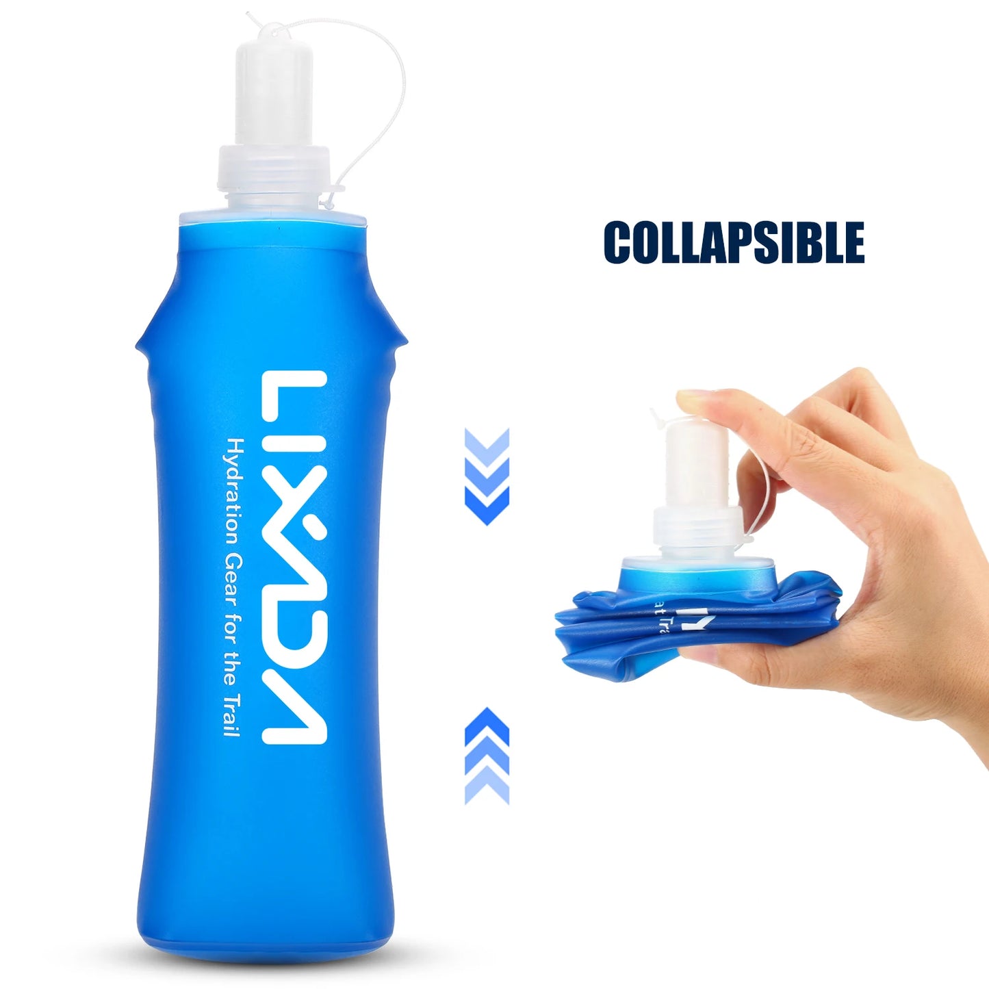 Folding Soft Water Bottle – 500ml Outdoor Sport Hydration
