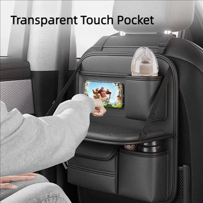 Car Seat Back Organizer with Foldable Table