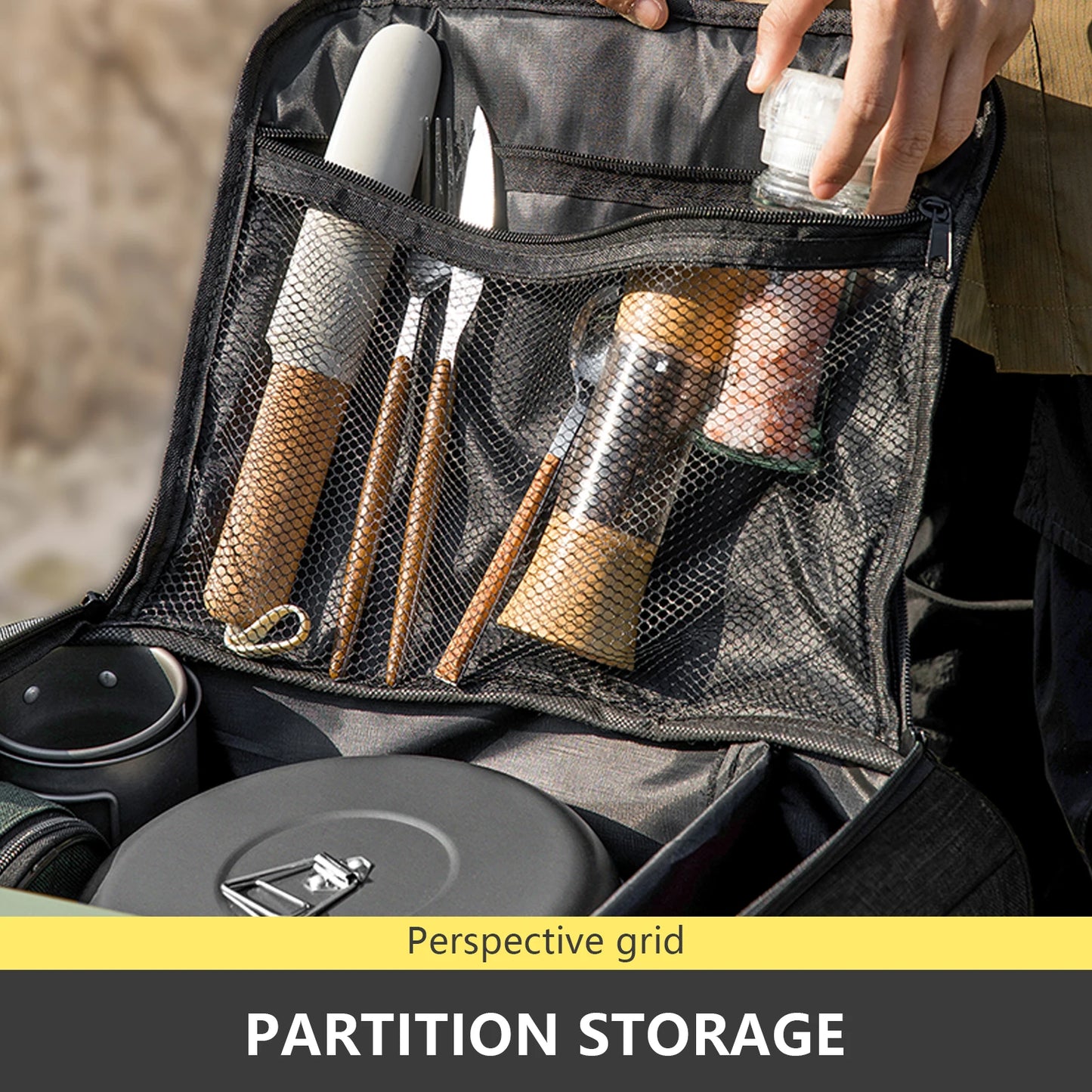 Camping Stove Storage Bag Foldable Gear Organizer