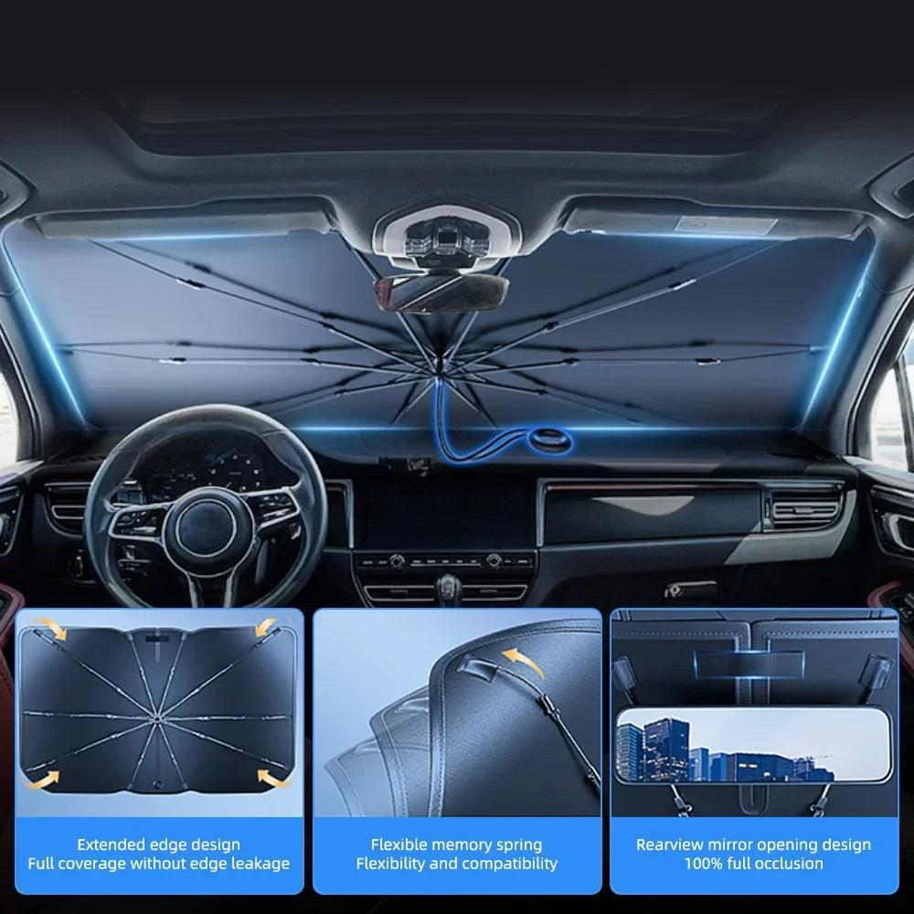 Foldable Car Windshield Sunshade – UV & Heat Block
