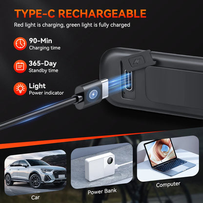 Personal Safety Alarm Keychain 130dB with LED Light
