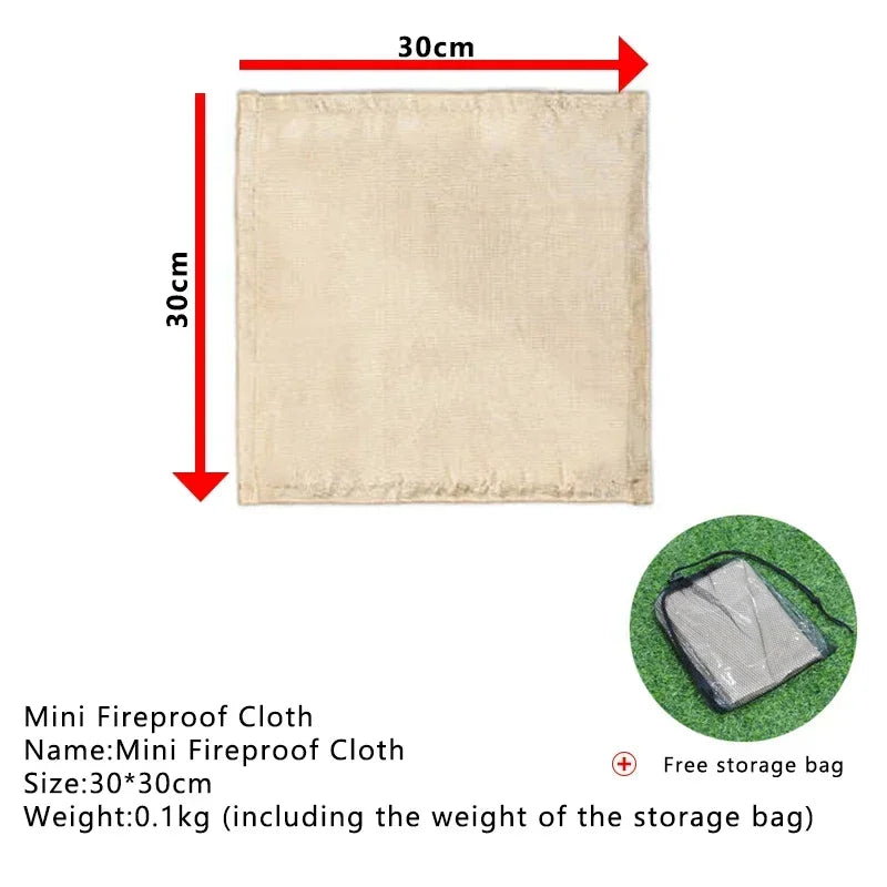 Camping Fireproof Cloth Mat for Barbecue & Picnic