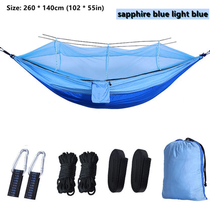 Double Camping Hammock with Mosquito Net Comfort