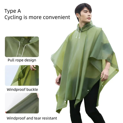 Reusable Rain Poncho – Lightweight Waterproof Protection