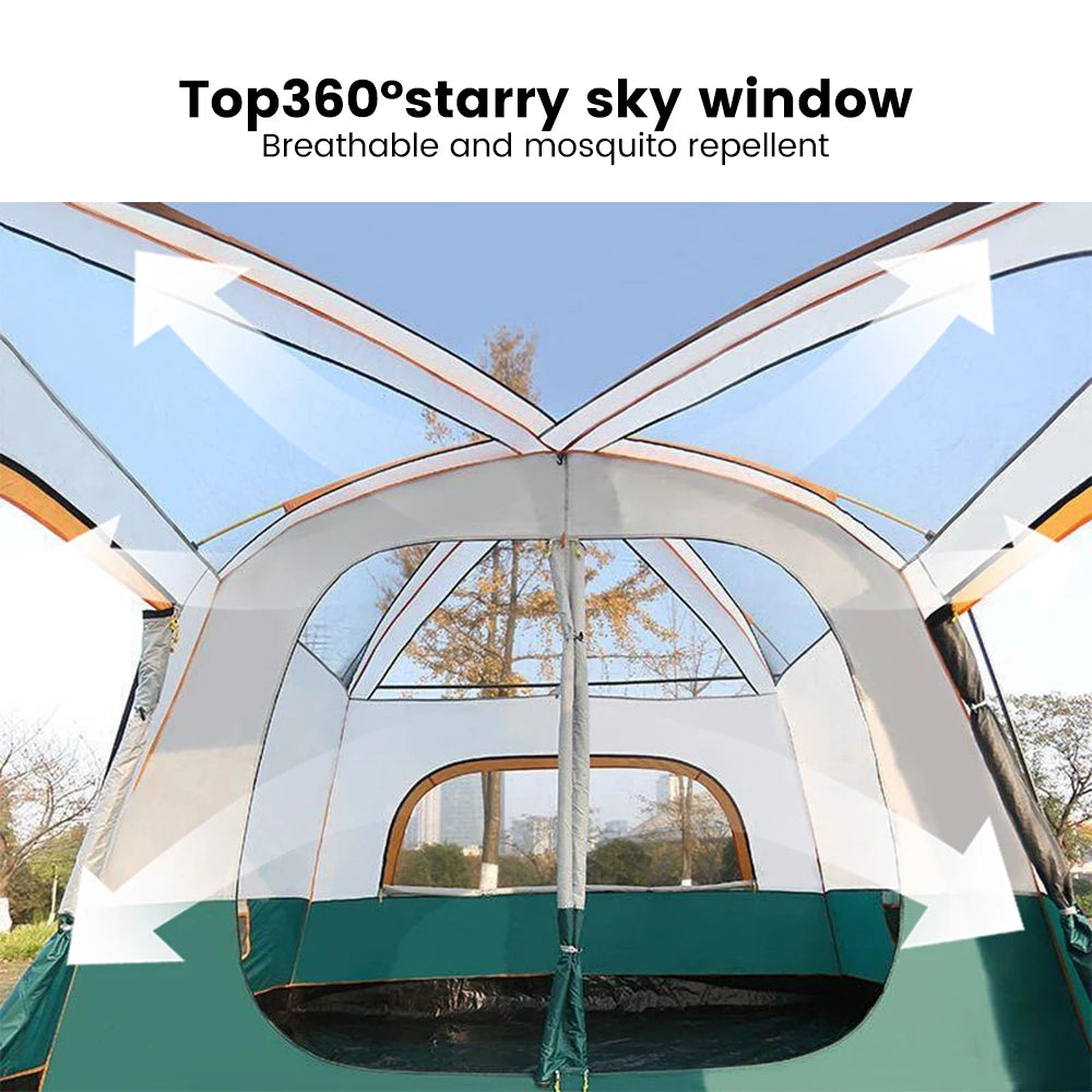 4 Season Family Camping Tent Large Waterproof Shelter