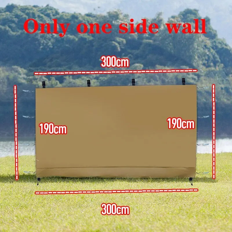 Waterproof Canopy Sunwall for 10x10ft Gazebo – Outdoor Protection