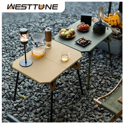 Ultralight Folding Camping Table with Adjustable Height