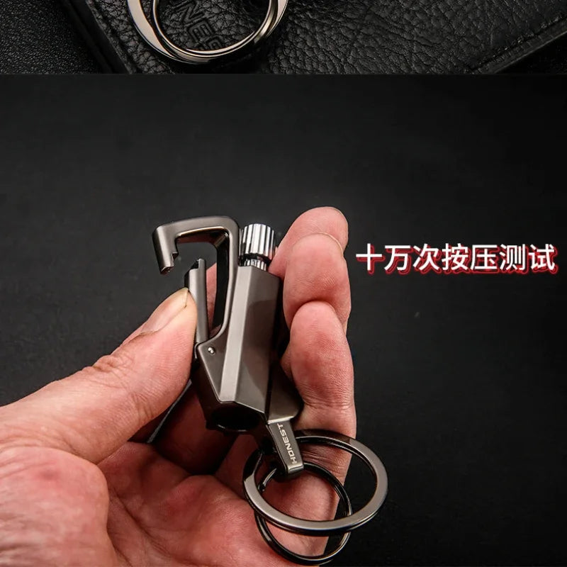 Portable Camping Match Keychain – Metal Fuel Lighter Tool